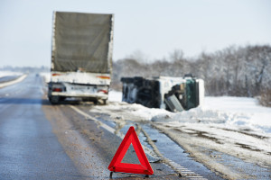 winter truck crash